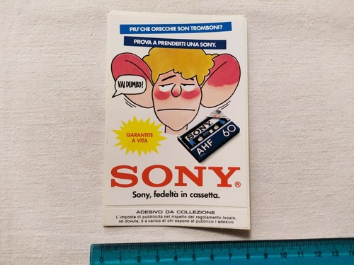 Adesivo sony cassette - sony,